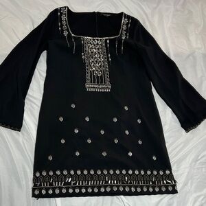 Nanette Lenore Black Embroidered Dress